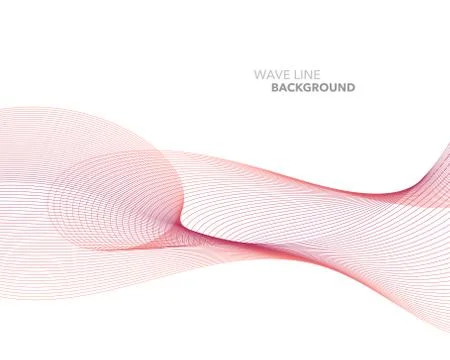 Elegant abstract vector web gradient wave line futuristic style background te Stock Illustration