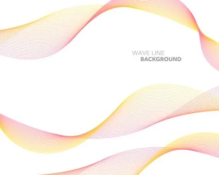 Elegant abstract vector web gradient wave line futuristic style background te Illustrazione stock