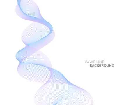 Elegant abstract vector web gradient wave line futuristic style background te Stock Illustration