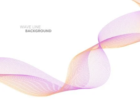 Elegant abstract vector web gradient wave line futuristic style background te Ilustración de archivo