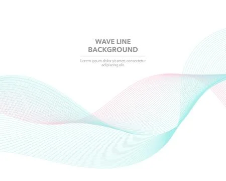 Elegant abstract vector web gradient wave line futuristic style background te イラスト素材