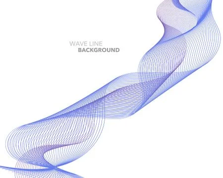 Elegant abstract vector web gradient wave line futuristic style background te Ilustración de archivo