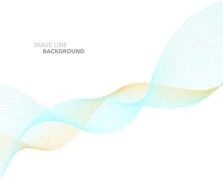 Elegant abstract vector web gradient wave line futuristic style background te Stock Illustration