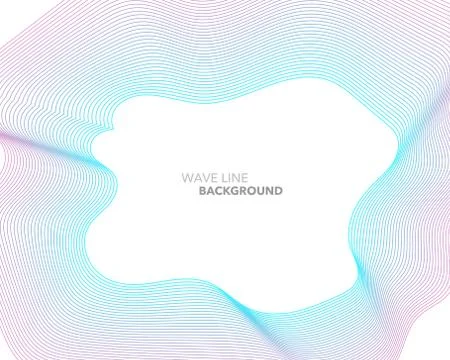 Elegant abstract vector web gradient wave line futuristic style background te Ilustración de archivo
