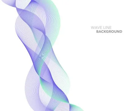 Elegant abstract vector web gradient wave line futuristic style background te Stock Illustration