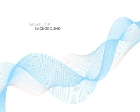 Elegant abstract vector web gradient wave line futuristic style background te Illustrazione stock