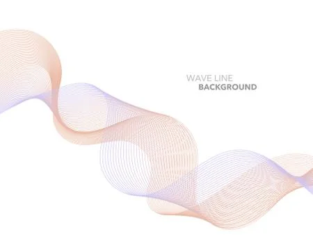 Elegant abstract vector web gradient wave line futuristic style background te イラスト素材