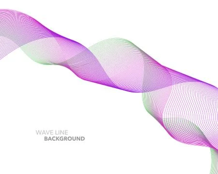 Elegant abstract vector web gradient wave line futuristic style background te Stock Illustration