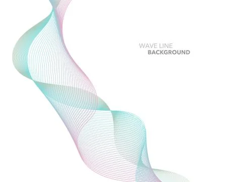 Elegant abstract vector web gradient wave line futuristic style background te Stock Illustration