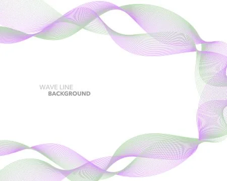 Elegant abstract vector web gradient wave line futuristic style background te Illustrazione stock