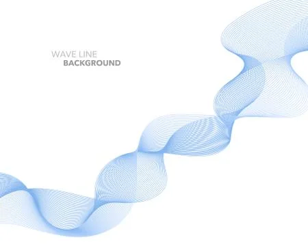 Elegant abstract vector web gradient wave line futuristic style background te Ilustración de archivo