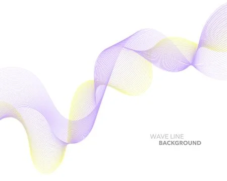 Elegant abstract vector web gradient wave line futuristic style background te Illustrazione stock