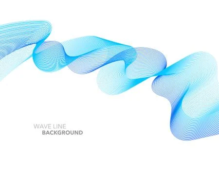Elegant abstract vector web gradient wave line futuristic style background te Illustrazione stock