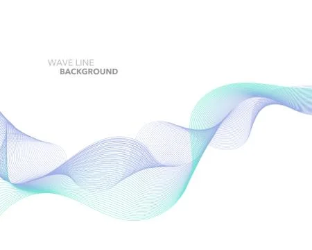 Elegant abstract vector web gradient wave line futuristic style background te Stock Illustration