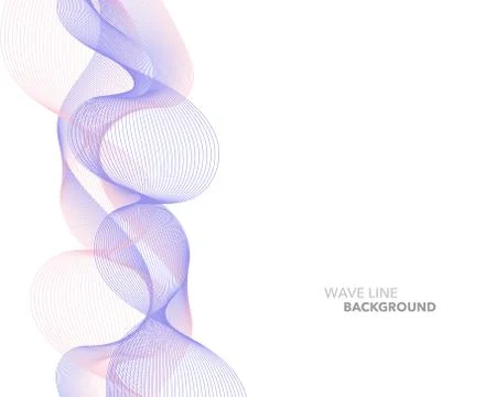 Elegant abstract vector web gradient wave line futuristic style background te Illustrazione stock