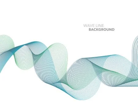 Elegant abstract vector web gradient wave line futuristic style background te Illustrazione stock