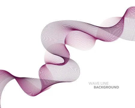 Elegant abstract vector web gradient wave line futuristic style background te Stock Illustration