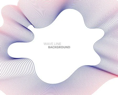 Elegant abstract vector web gradient wave line futuristic style background te Stock Illustration