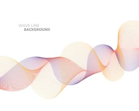 Elegant abstract vector web gradient wave line futuristic style background te イラスト素材