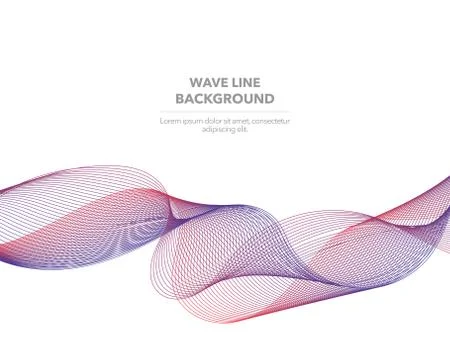 Elegant abstract vector web gradient wave line futuristic style background te Stock Illustration