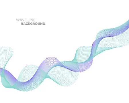 Elegant abstract vector web gradient wave line futuristic style background te Stock Illustration