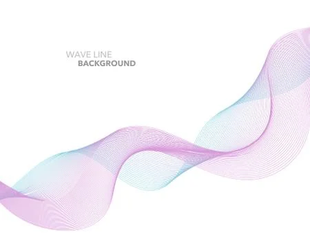 Elegant abstract vector web gradient wave line futuristic style background te Illustrazione stock