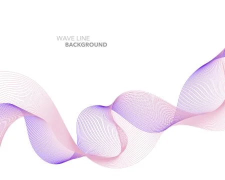 Elegant abstract vector web gradient wave line futuristic style background te Illustrazione stock