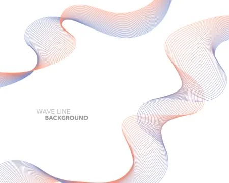Elegant abstract vector web gradient wave line futuristic style background te Stock Illustration