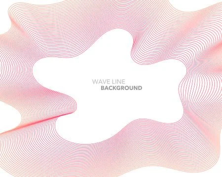 Elegant abstract vector web gradient wave line futuristic style background te Ilustración de archivo