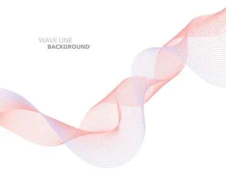 Elegant abstract vector web gradient wave line futuristic style background te Stock Illustration