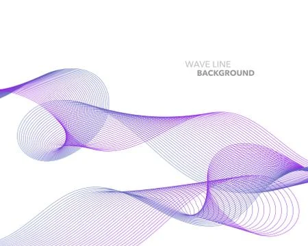 Elegant abstract vector web gradient wave line futuristic style background te Illustrazione stock