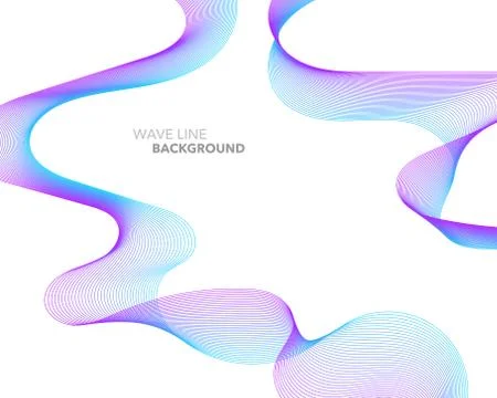 Elegant abstract vector web gradient wave line futuristic style background te Stock Illustration