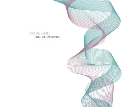 Elegant abstract vector web gradient wave line futuristic style background te Ilustración de archivo
