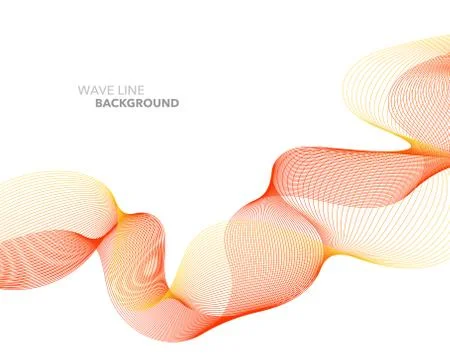 Elegant abstract vector web gradient wave line futuristic style background te Illustrazione stock