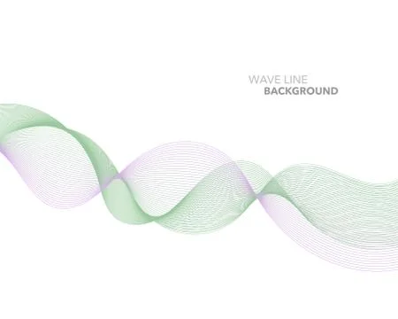 Elegant abstract vector web gradient wave line futuristic style background te Illustrazione stock