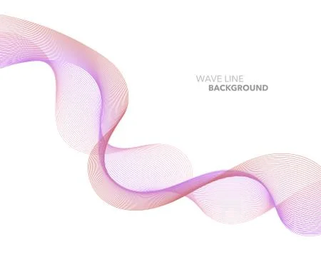 Elegant abstract vector web gradient wave line futuristic style background te Stock Illustration