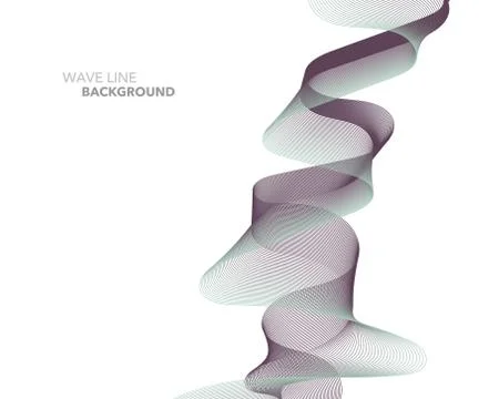 Elegant abstract vector web gradient wave line futuristic style background te イラスト素材