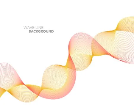 Elegant abstract vector web gradient wave line futuristic style background te Stock Illustration