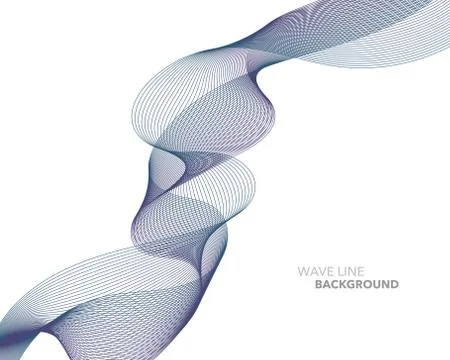 Elegant abstract vector web gradient wave line futuristic style background te Stock Illustration