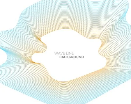 Elegant abstract vector web gradient wave line futuristic style background te Stock Illustration