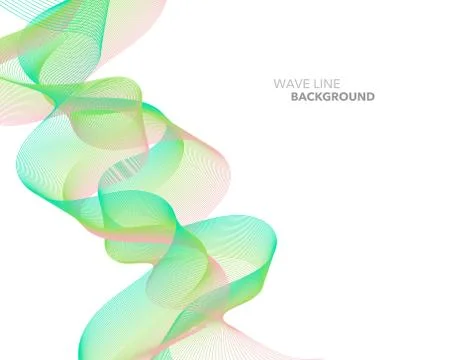 Elegant abstract vector web gradient wave line futuristic style background te Stock Illustration