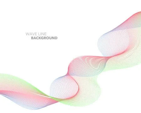 Elegant abstract vector web gradient wave line futuristic style background te Ilustración de archivo