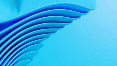 Elegant abstract wallpaper with undulating 3d fabric folds forming a clean ci イラスト素材