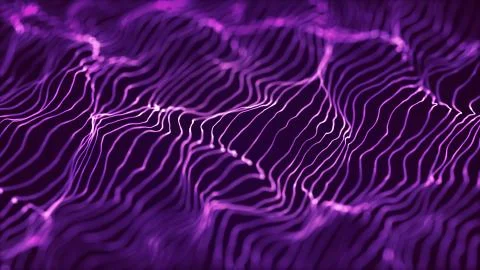 Elegant abstract waving string lines background Illustrazione stock