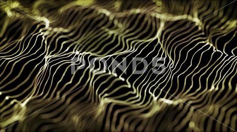Elegant abstract waving string lines background Stock Illustration