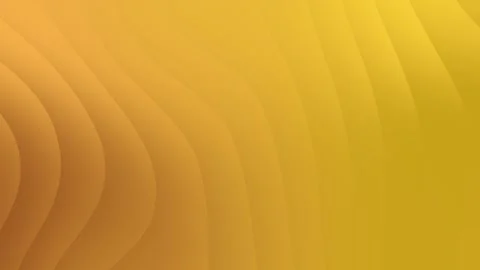 Elegant abstract yellow gradient wavy lines loop animation. Stock Footage 286408956