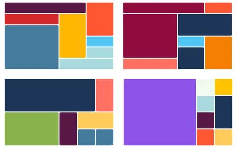 Elegant and balanced layout grid template ideal for editorial and typograph.. Stock Illustration