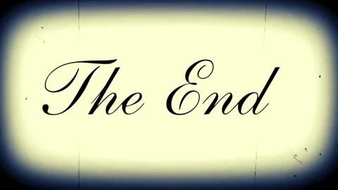 Elegant and Clean 'The End' Text Animation in 4K for Any Purpose Vídeo Stock 293950640
