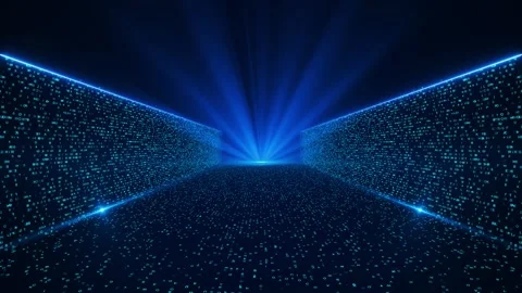 Elegant and deep abstract stage background high-tech digital product promotion Video stock 278303989