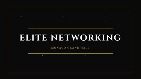 Elegant and Minimalist Networking Event Branding Display for Luxury Events Stock Footage 337500897
